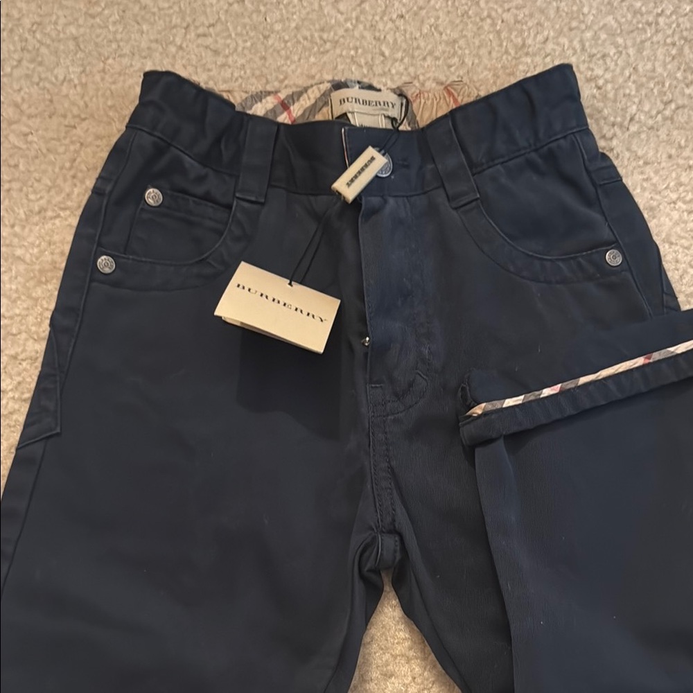 Burberry Blue Chinos Comfortable Casual Style